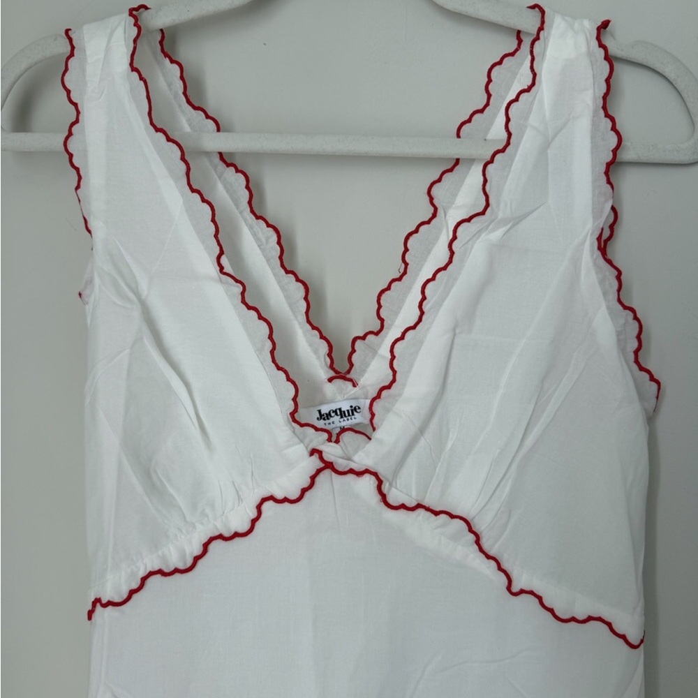 Anthropologie Strawberry π Bonnie Embroidered Midi Dress by Jacquie the Label - Picture 3 of 16